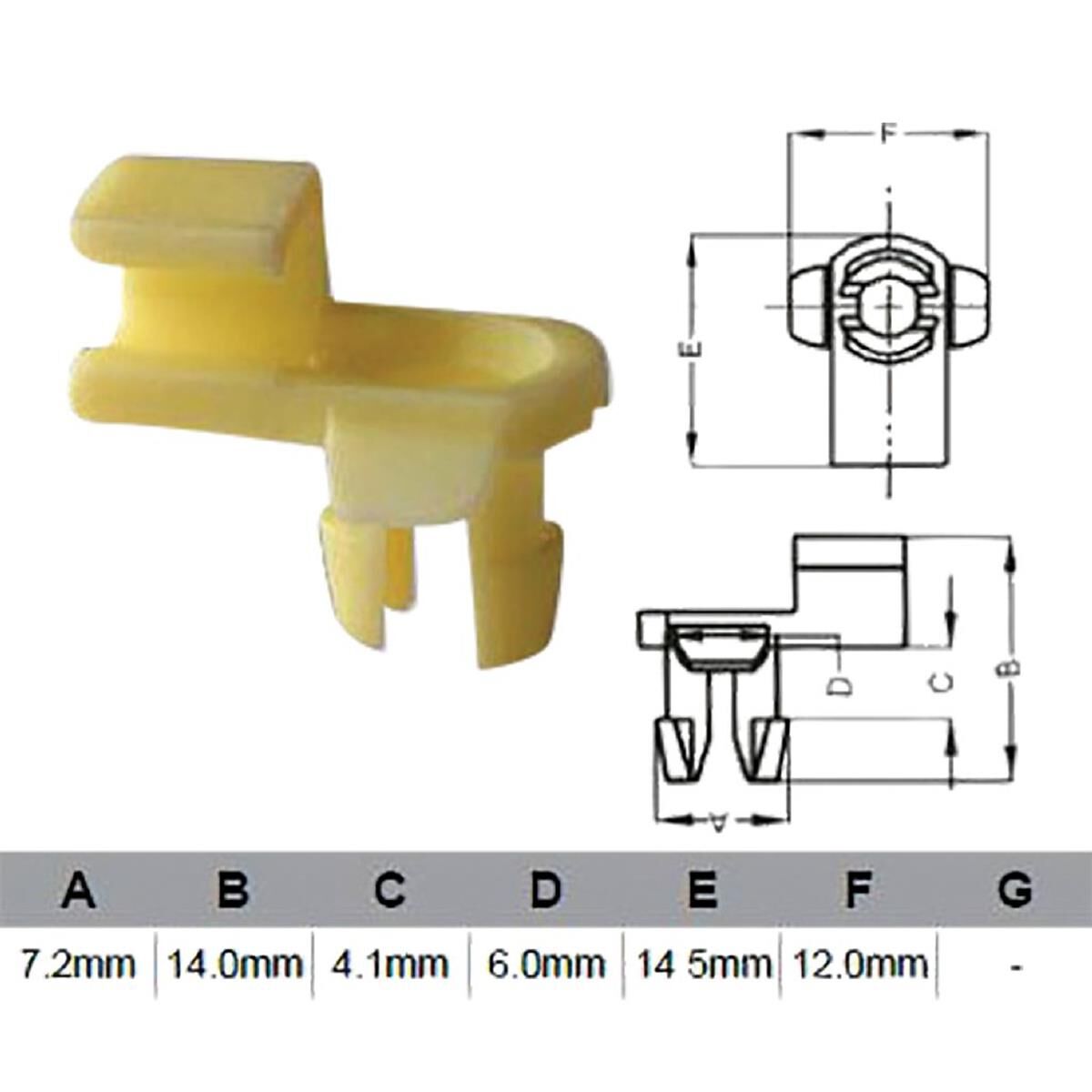 PKT 10 DOOR LOCK CLIP UNIVERSAL  JAYLEC, , scanz_hi-res