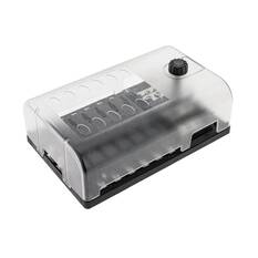 12 WAY FUSE BOX ATS STANDARD BLADE FUSE BUS BAR & LED FAULT * REPLACES 54450BL *, , scanz_hi-res