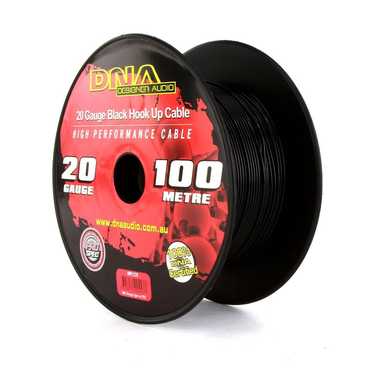 DNA CABLE 20 GAUGE HOOK UP CABLE BLACK 100MTR, , scanz_hi-res