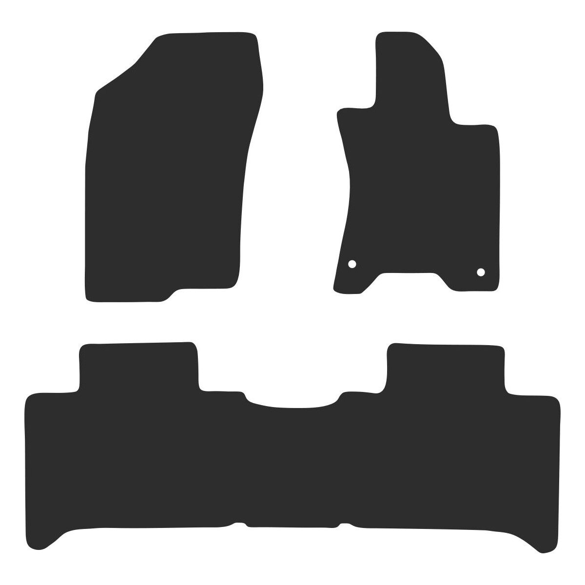 HEAVY DUTY RUBBER CAR MATS FOR NISSAN NAVARA DUAL CAB NP300 (D23 AUTO) 2015-2021, , scanz_hi-res