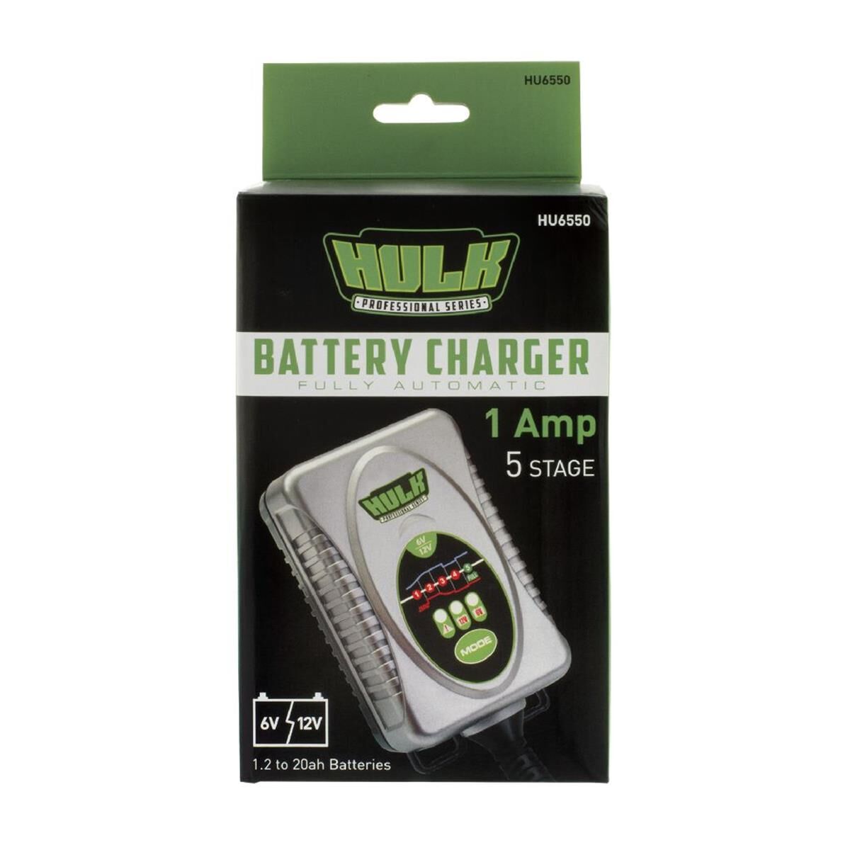 BATTERY CHARGER 6/12V 5 STAGE 1amp FULLY AUTOMATIC, , scanz_hi-res