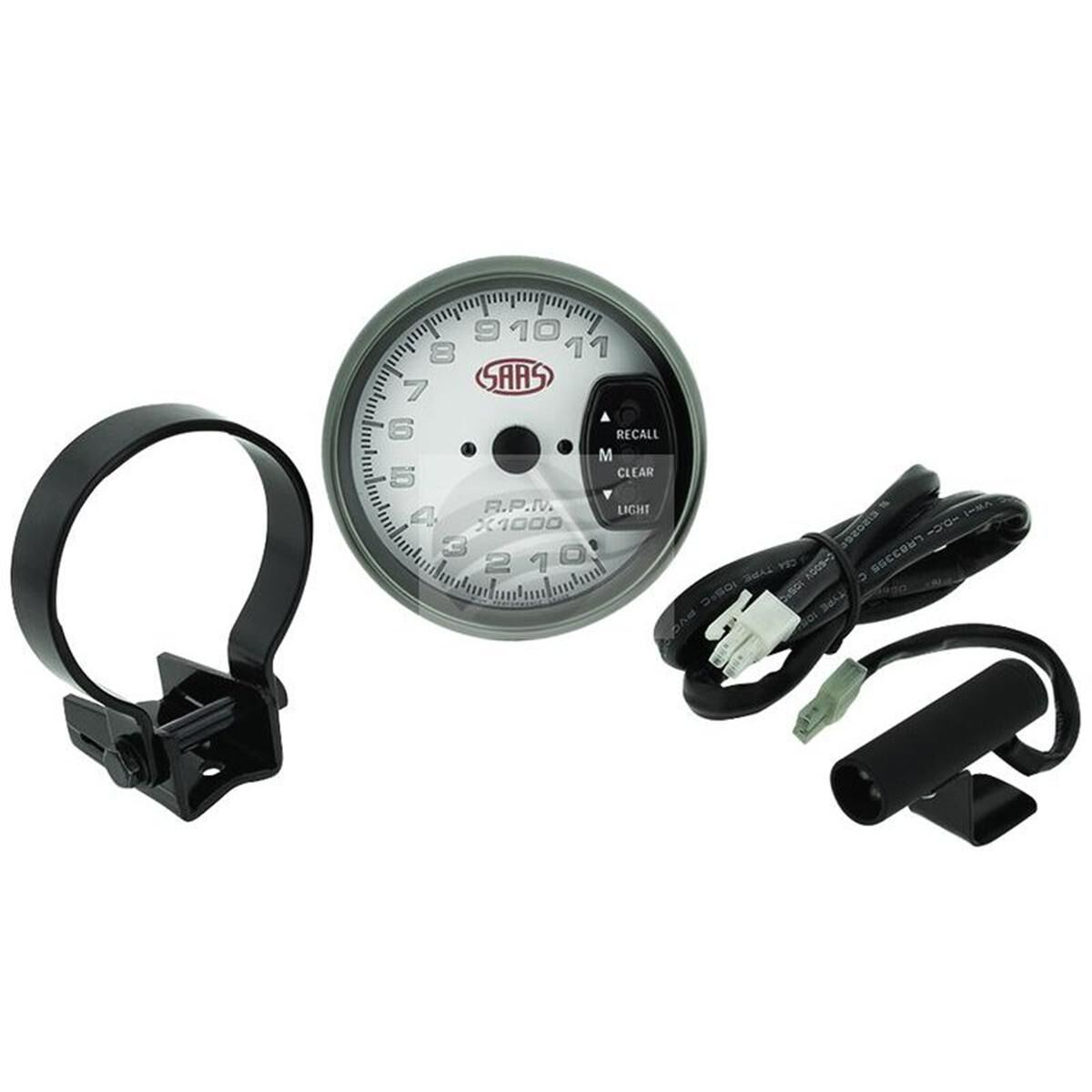 SAAS TACHOMETER WHITE FACE, , scanz_hi-res