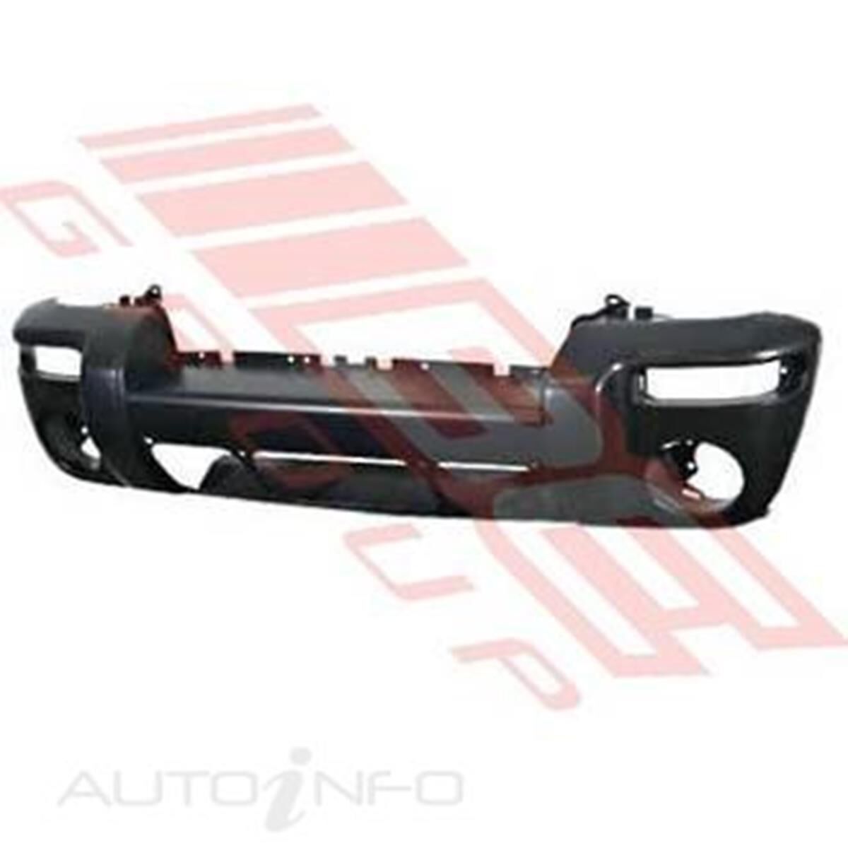 FRONT BUMPER - PRIMED BLK - W/HOLE, , scanz_hi-res