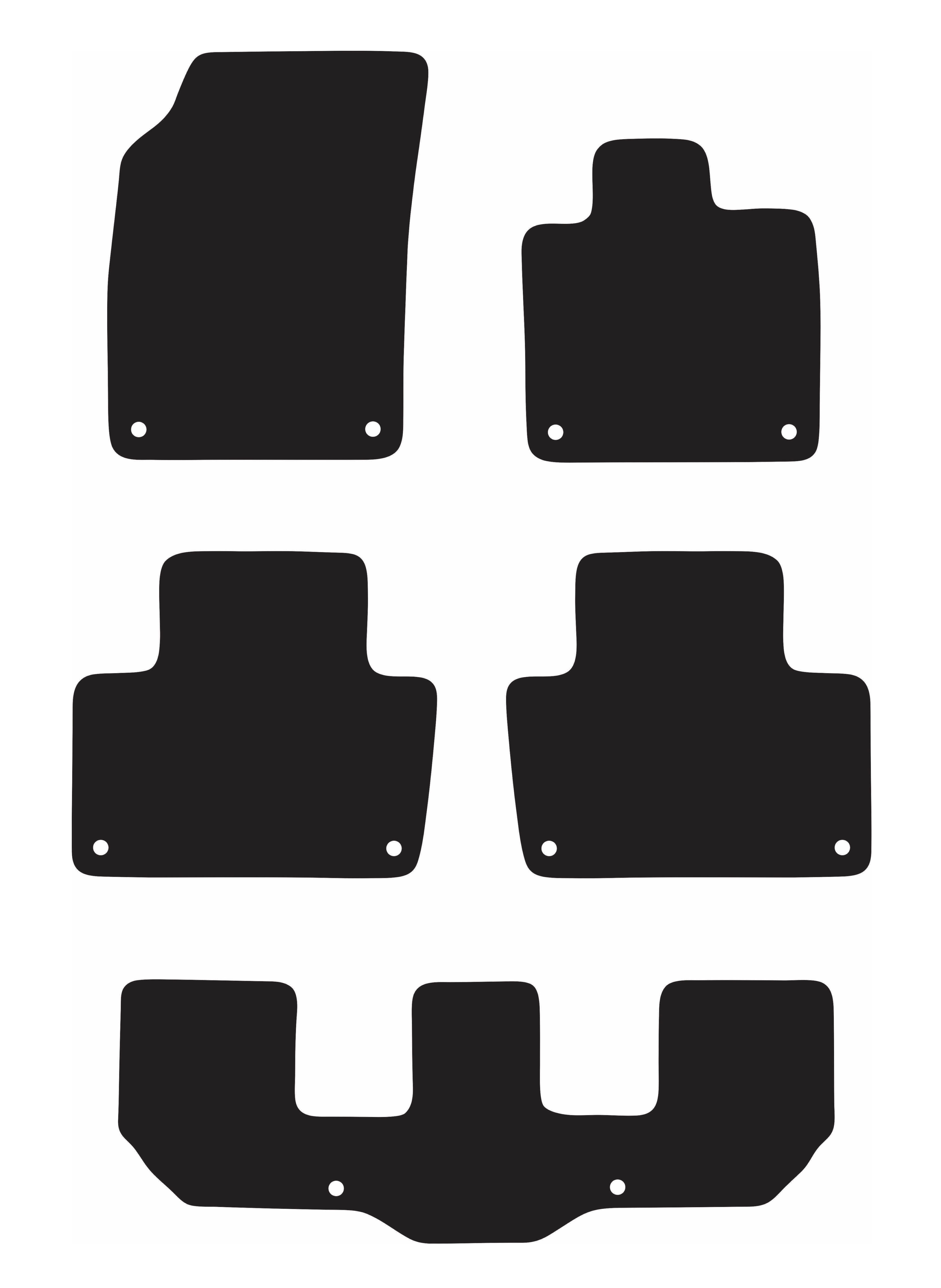 EXECUTIVE RUBBER CAR MATS FOR VOLVO XC90 (2ND GEN) 2015 ONWARDS, , scanz_hi-res