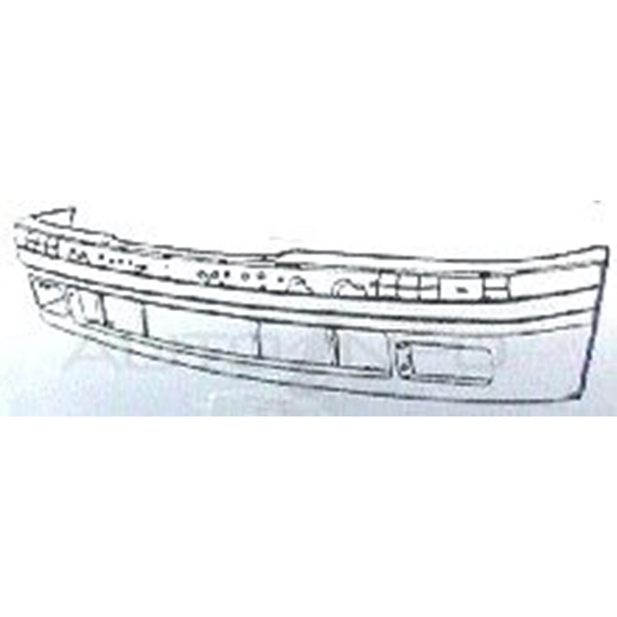FRONT BUMPER - W/FOG LAMP HOLE - DARK GREY, , scanz_hi-res