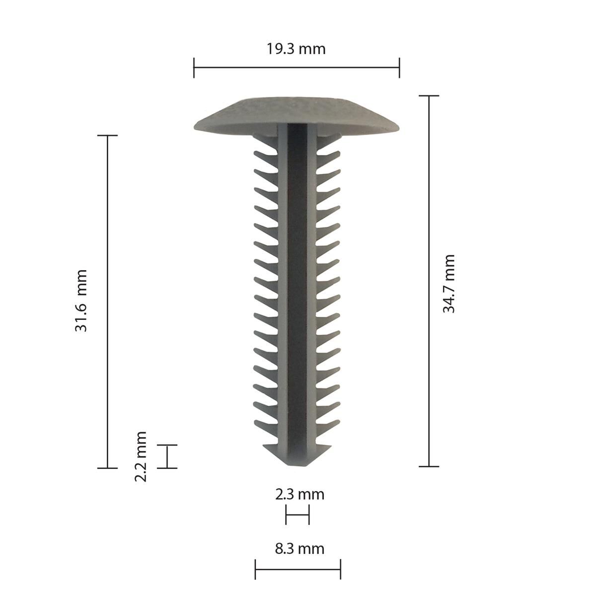 Chevrolet/GM car clip - pack of 25 car clips, , scanz_hi-res