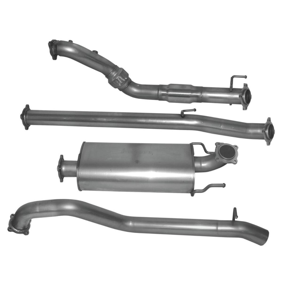 EXHAUST KIT TOYOTA HILUX 3.0L KUN26 150 SERIES 1KD 2005-2015 D4D S/STL, , scanz_hi-res