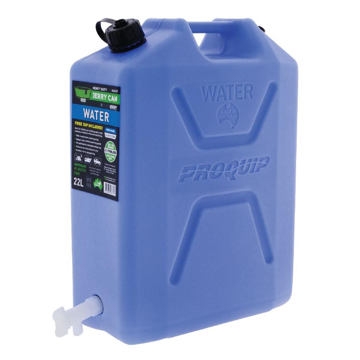 22LT WATER JERRY CAN WITH TAP FOOD GRADE HDPE LIGHT BLUE, , scanz_hi-res