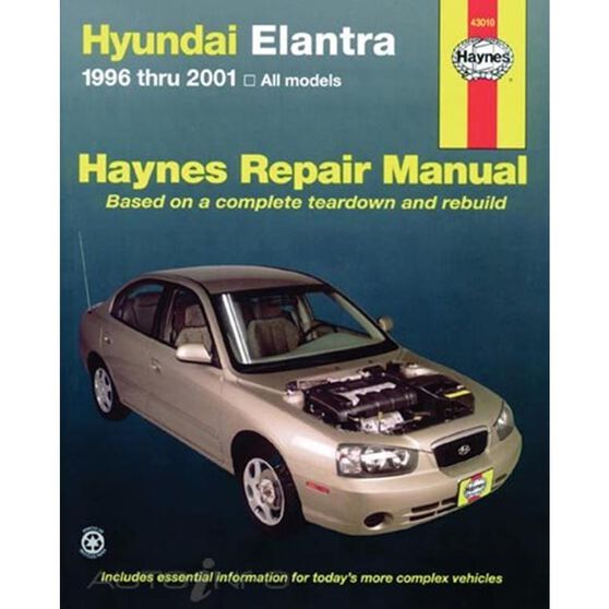 HYUNDAI ELANTRA HAYNES REPAIR MANUAL COVERING ALL MODELS 1996 THRU 2013 (DOES NOT INCLUDE INFORMATION SPECIFIC TO HYBRID ENGINE MODELS), , scanz_hi-res