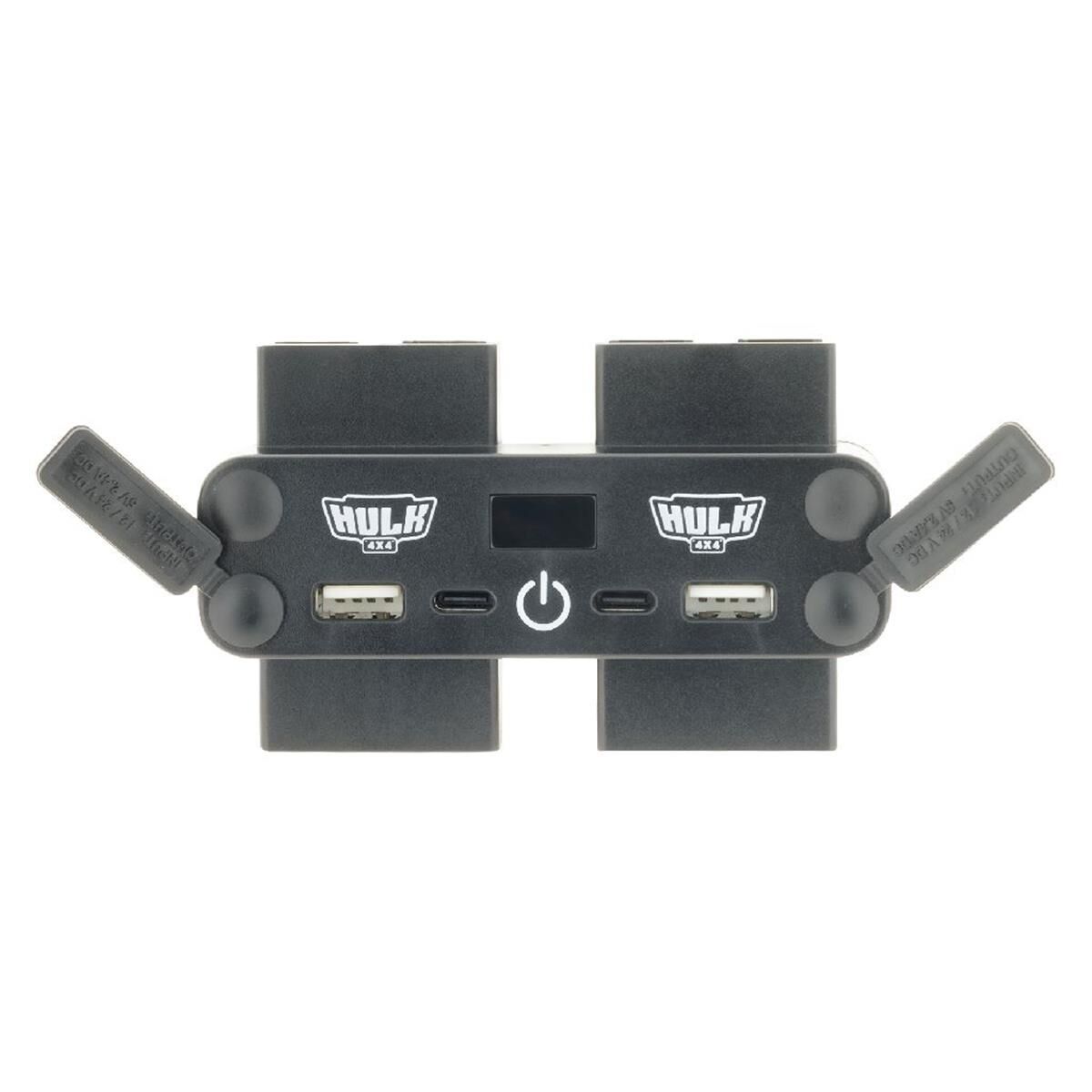 4 WAY 12/24V DC POWER ADAPTOR 4x 50A PLUGS USB'S & VOLTMETER TOUCH SWITCH, , scanz_hi-res