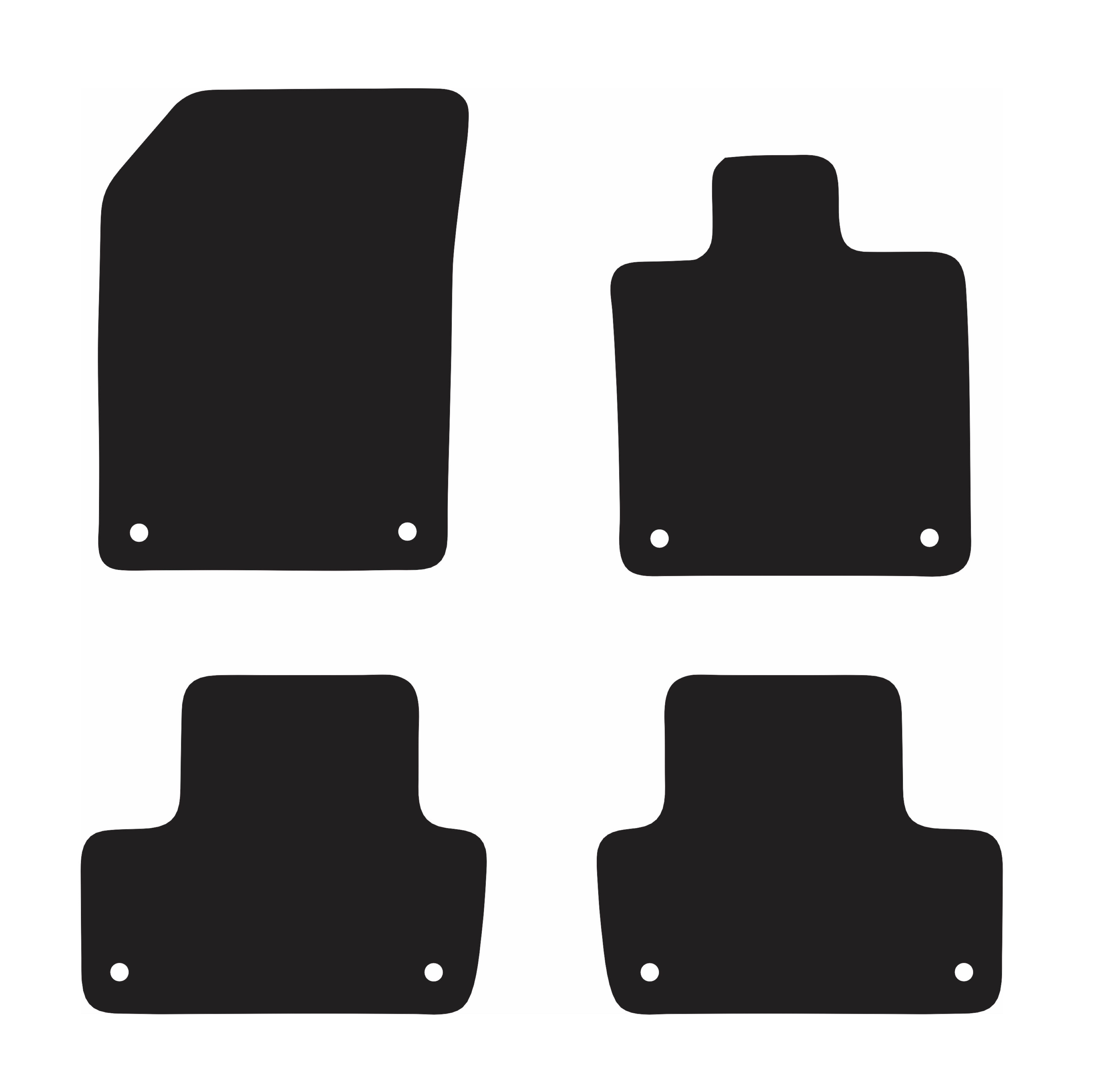 ECO CARPET CAR MATS FOR VOLVO XC60 2017 ONWARDS, , scanz_hi-res