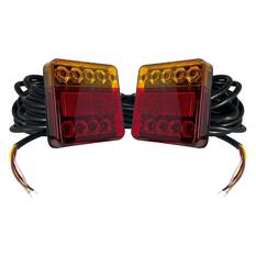 LEFT & RIGHT HAND LED COMBO TRAILER LAMP - STOP / TAIL / INDICATOR / LICENSE PLATE TWIN PACK - 9M CABLE, , scanz_hi-res