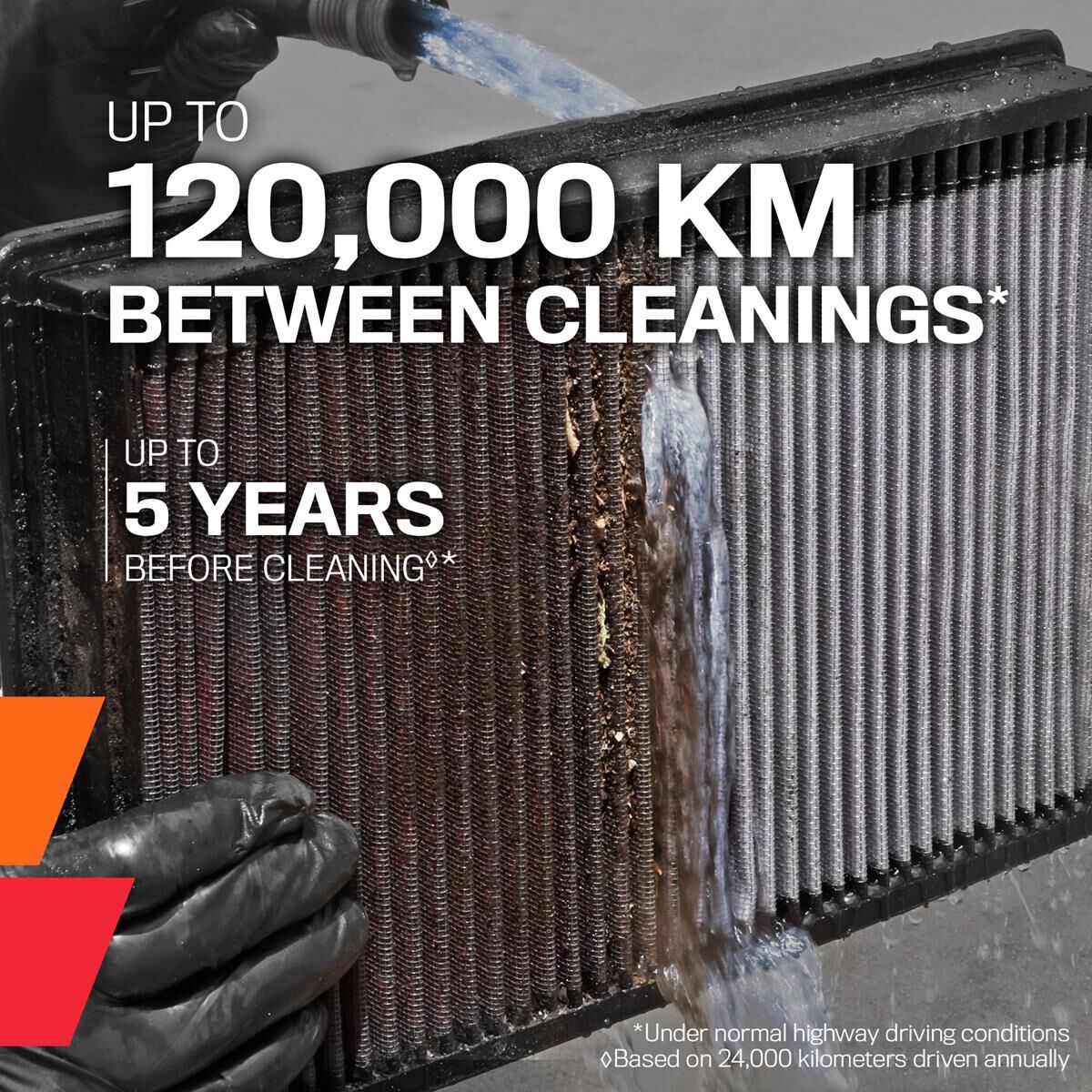 K&N HI-FLOW AIR FILTER - REUSABLE, , scanz_hi-res