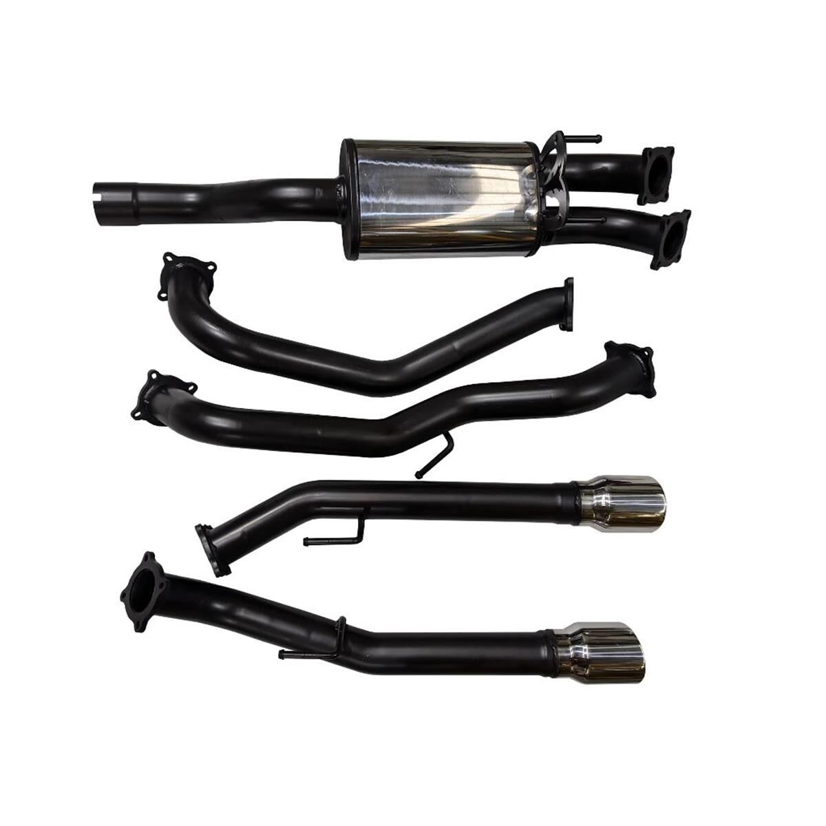 EXHAUST KIT DODGE RAM 1500 V8 5.7L CREW / EXTRACAB CAT BACK 2013-2019 S/STL, , scanz_hi-res