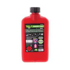 5LT PLASTIC HANDY FUEL CAN RED WITH POURER ALL TYPE OF FUEL, , scanz_hi-res