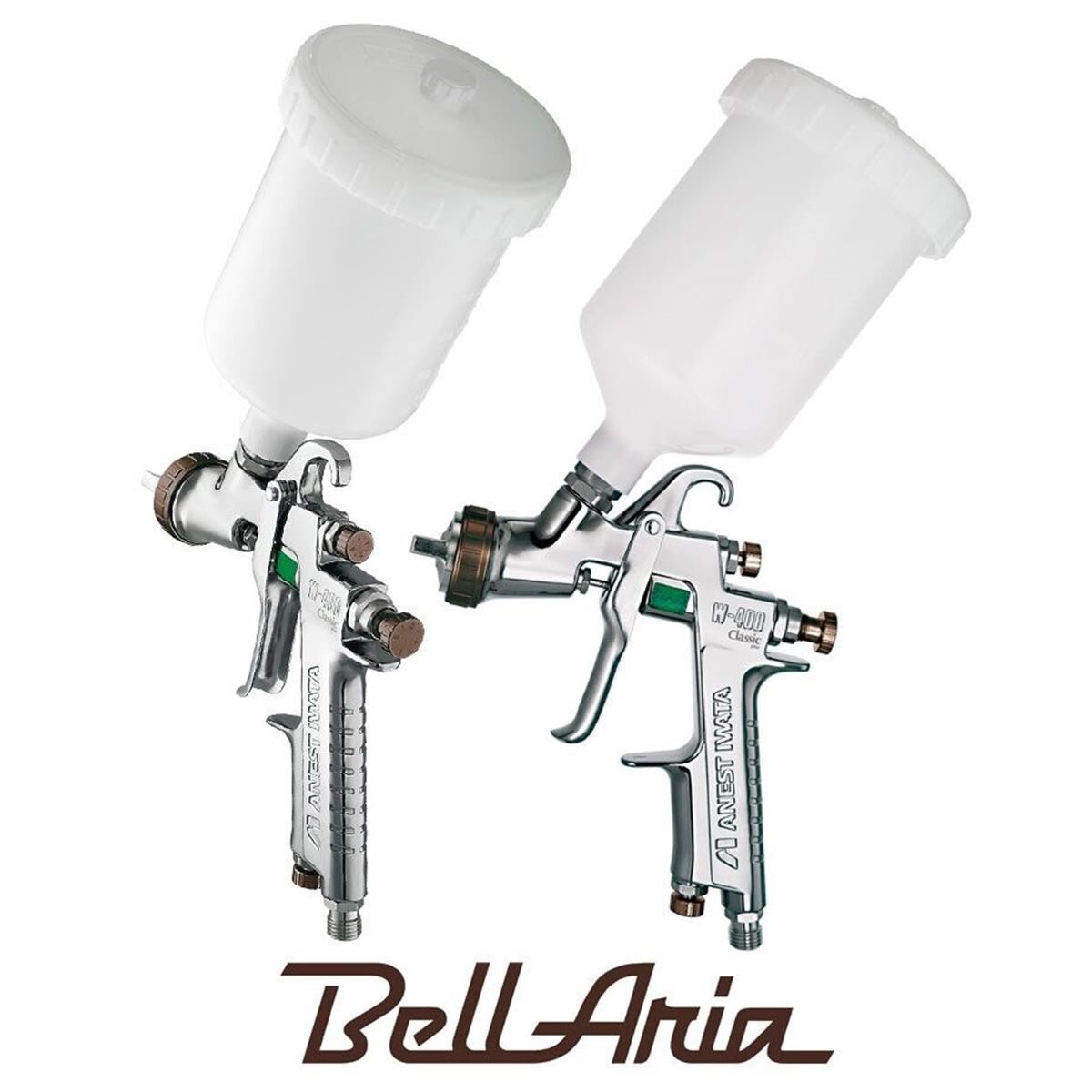 IWATA GRAVITY SPRAYGUN W400 BELL ARIA 1.4MM + 600ML POT, , scanz_hi-res