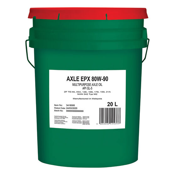Castrol Axle EPX 80W90 Diff Oil 20L, 3418585 Supercheap Auto New Zealand