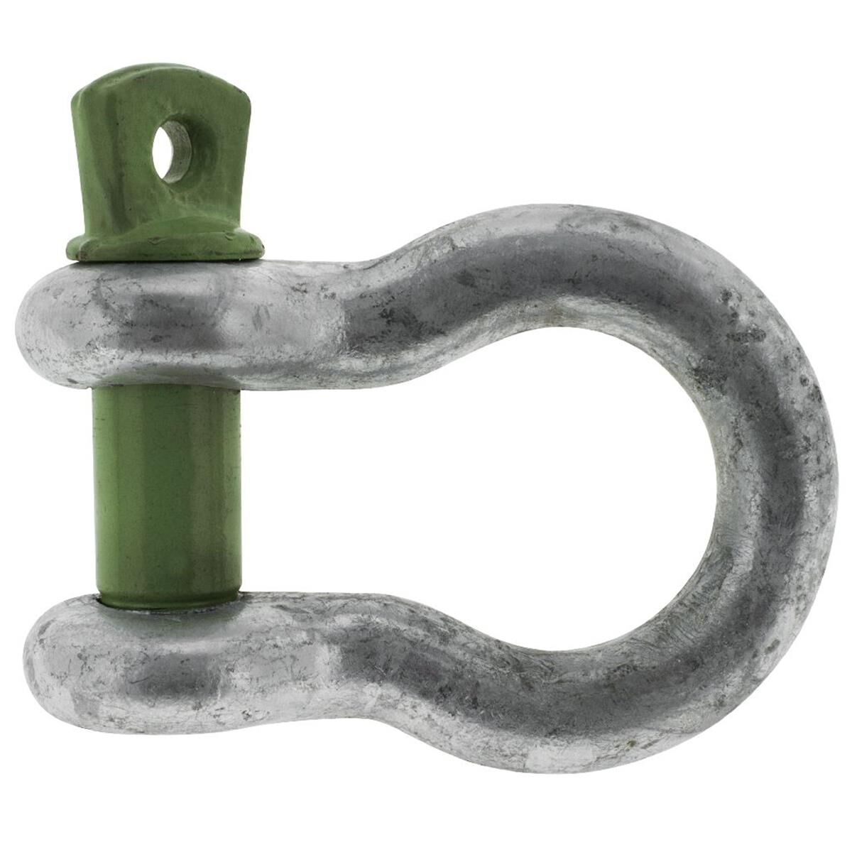 BOW SHACKLE 3250kg GALVINISED BODY DIA 16mm PIN DIA 19mm  AS/NZS2741.2002      HULK 4x4, , scanz_hi-res