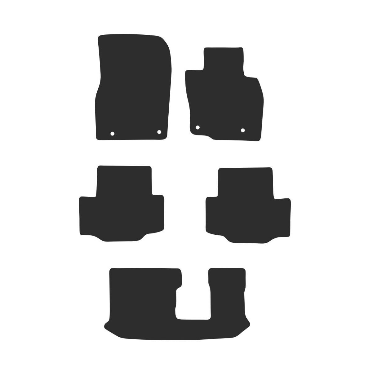 LUXURY CARPET CAR MATS FOR MAZDA CX-90 2023 ONWARDS 6 CYL VARIANT, , scanz_hi-res