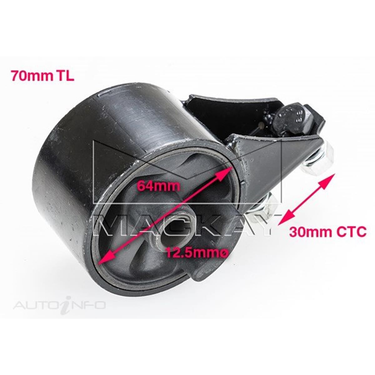 ENGINE MOUNT REAR - FORD LASER KH - 1.6L I4  PETROL - MANUAL, , scanz_hi-res