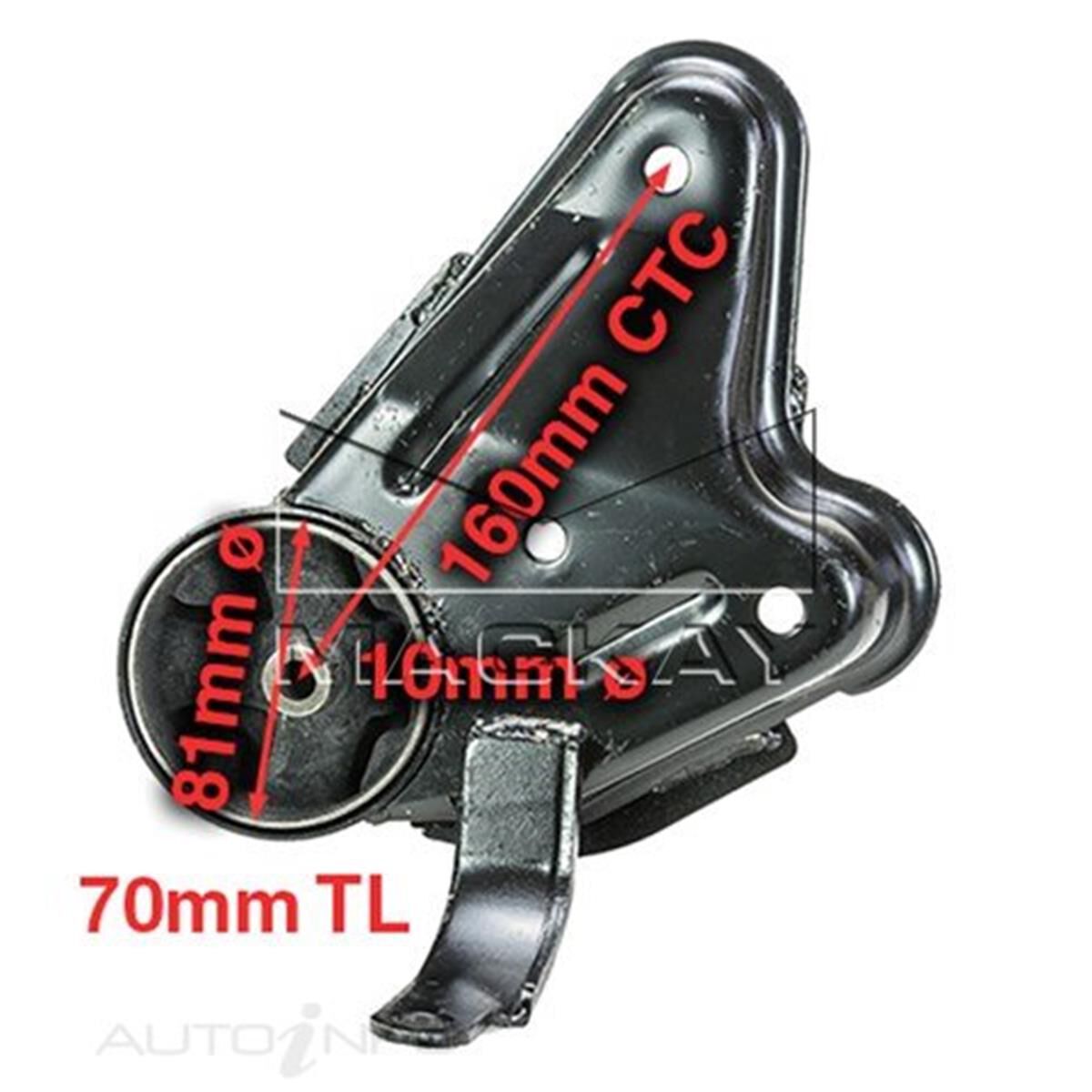 ENGINE MOUNT LEFT - NISSAN PULSAR -N16 - 1.8L QG18DE I4 - AUTO, , scanz_hi-res