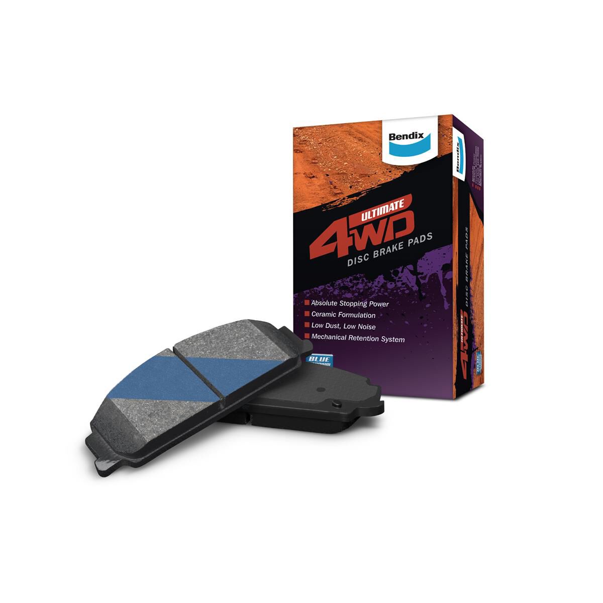 BENDIX DISC BRAKE PADS DB1482-ULT4WD, , scanz_hi-res
