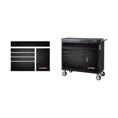 ToolPRO Tool Cabinet Magnet Fascia Set - Black Carbon Fibre, Suits 41" Cabinet, , scanz_hi-res