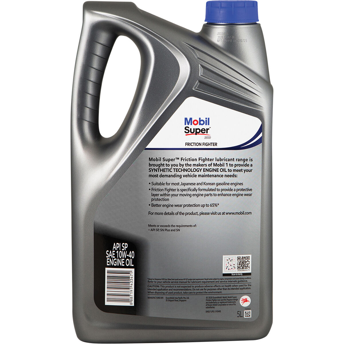 Mobil Super Friction Fighter 10W-40 5 Litre, , scanz_hi-res