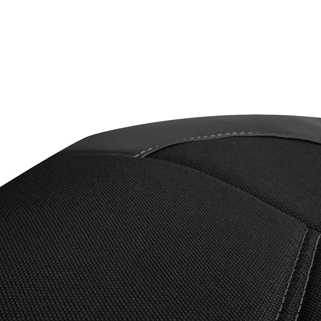 SCA Memory Foam Flax & Leather Look Seat Covers Black Adjustable Headrests Airbag Compatible, , scanz_hi-res