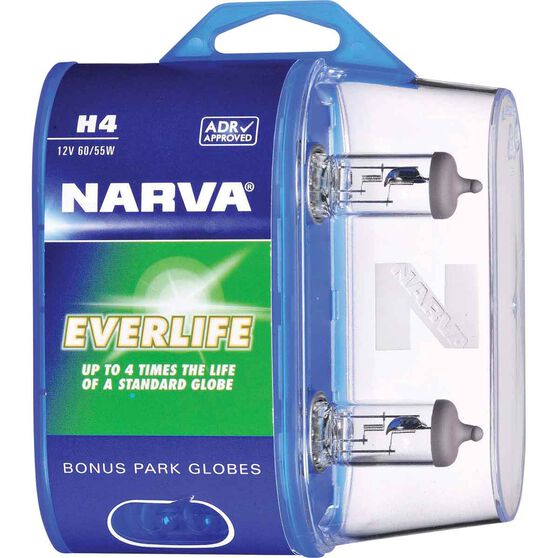 Narva Everlife Headlight Globes - H4, 12V 60/55W, 48889BL2, , scanz_hi-res