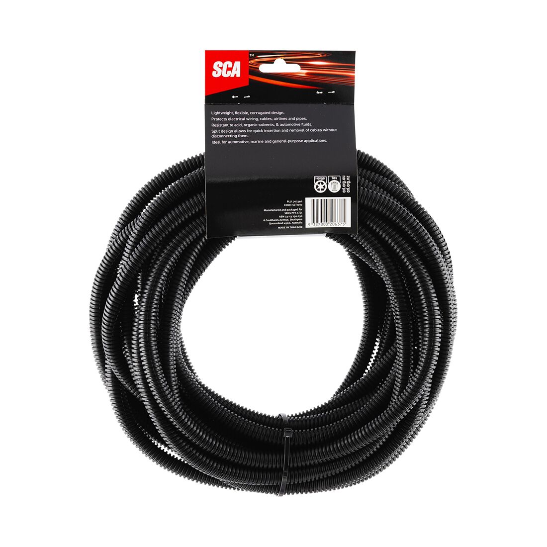 SCA Corrugated Split Tubing - 9.6mm x 10m, , scanz_hi-res