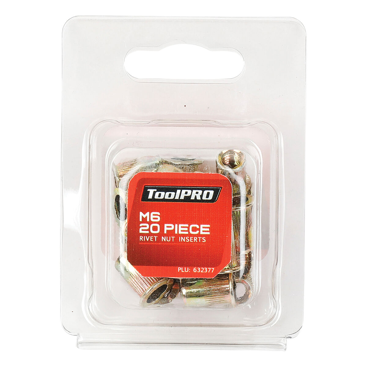 ToolPRO Rivet Nut Inserts M6 20 Piece, , scanz_hi-res