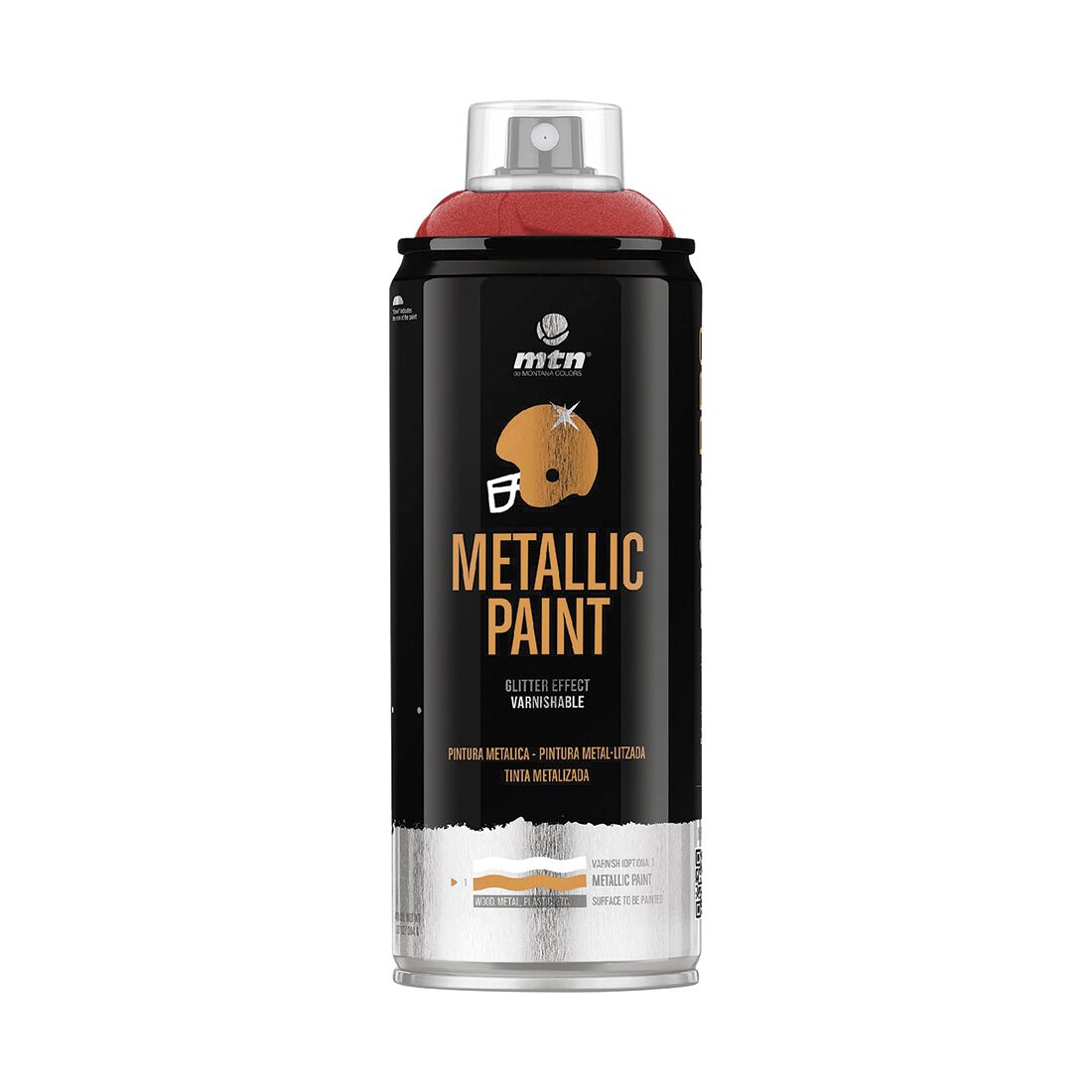 MTN Pro Metallic Red Spray Paint 400mL, , scanz_hi-res