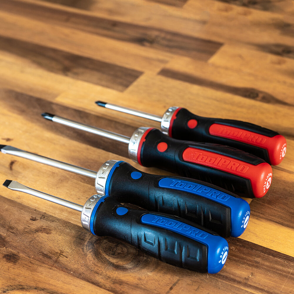 ToolPRO Screwdriver Set Ratcheting 4 Piece Supercheap Auto New Zealand