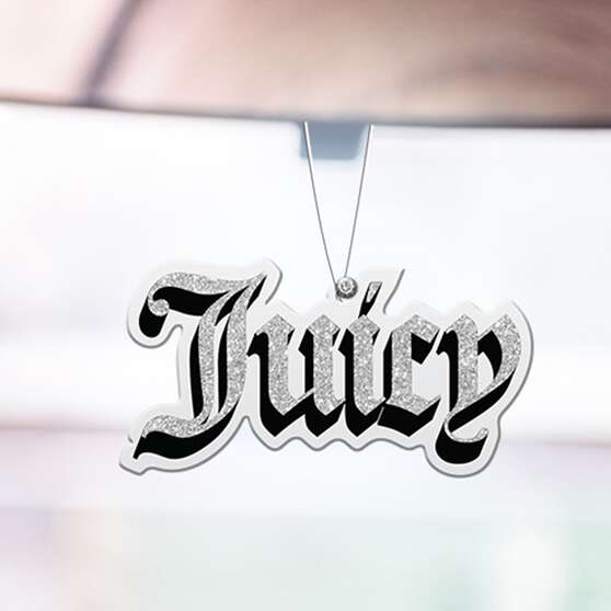 Juicy Couture Air Freshener - Glitter Logo Silver/Black, , scanz_hi-res
