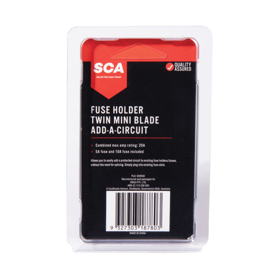 SCA Add a Circuit Twin Mini Fuse, , scanz_hi-res