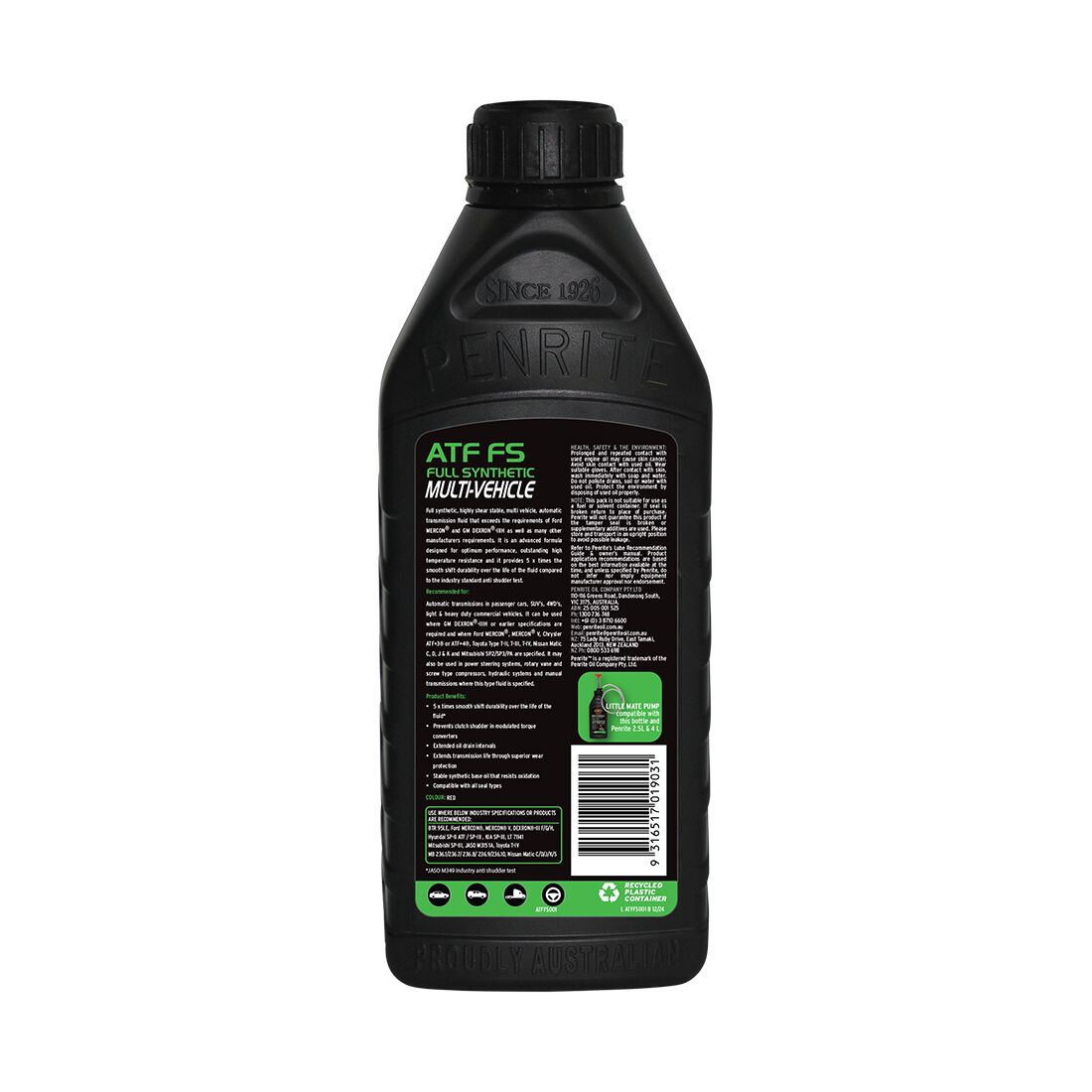 Penrite Automatic Transmission Fluid - FS, 1 Litre, , scanz_hi-res