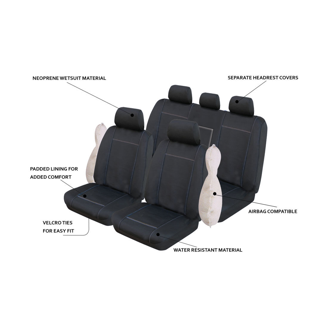 Ilana Cyclone Tailor Made Pack For Ford Ranger PX MKII Dual Cab 06/15-04/22, , scanz_hi-res