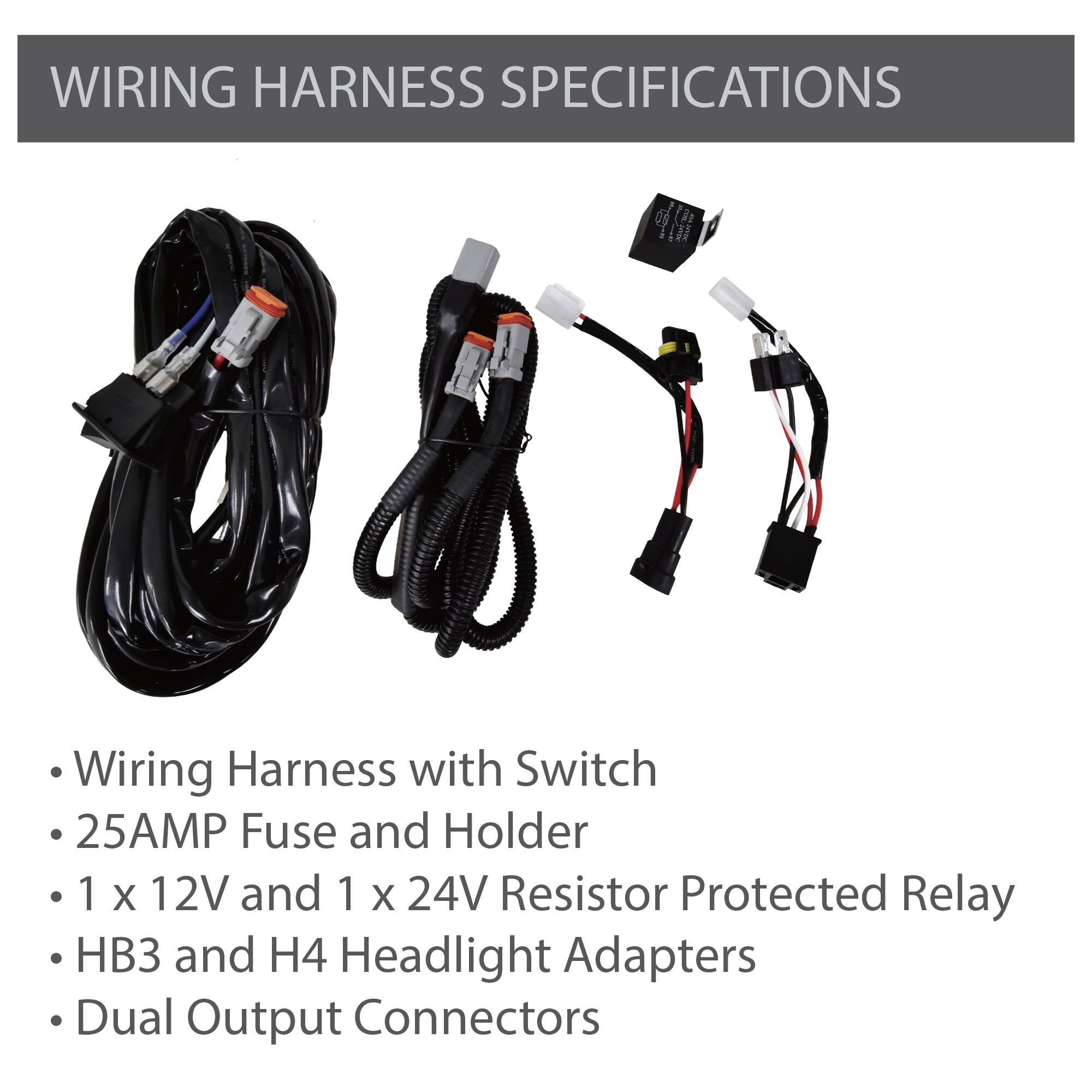 Enduralight LED Driving Light Kit w/ harness - 220mm 86W, , scanz_hi-res