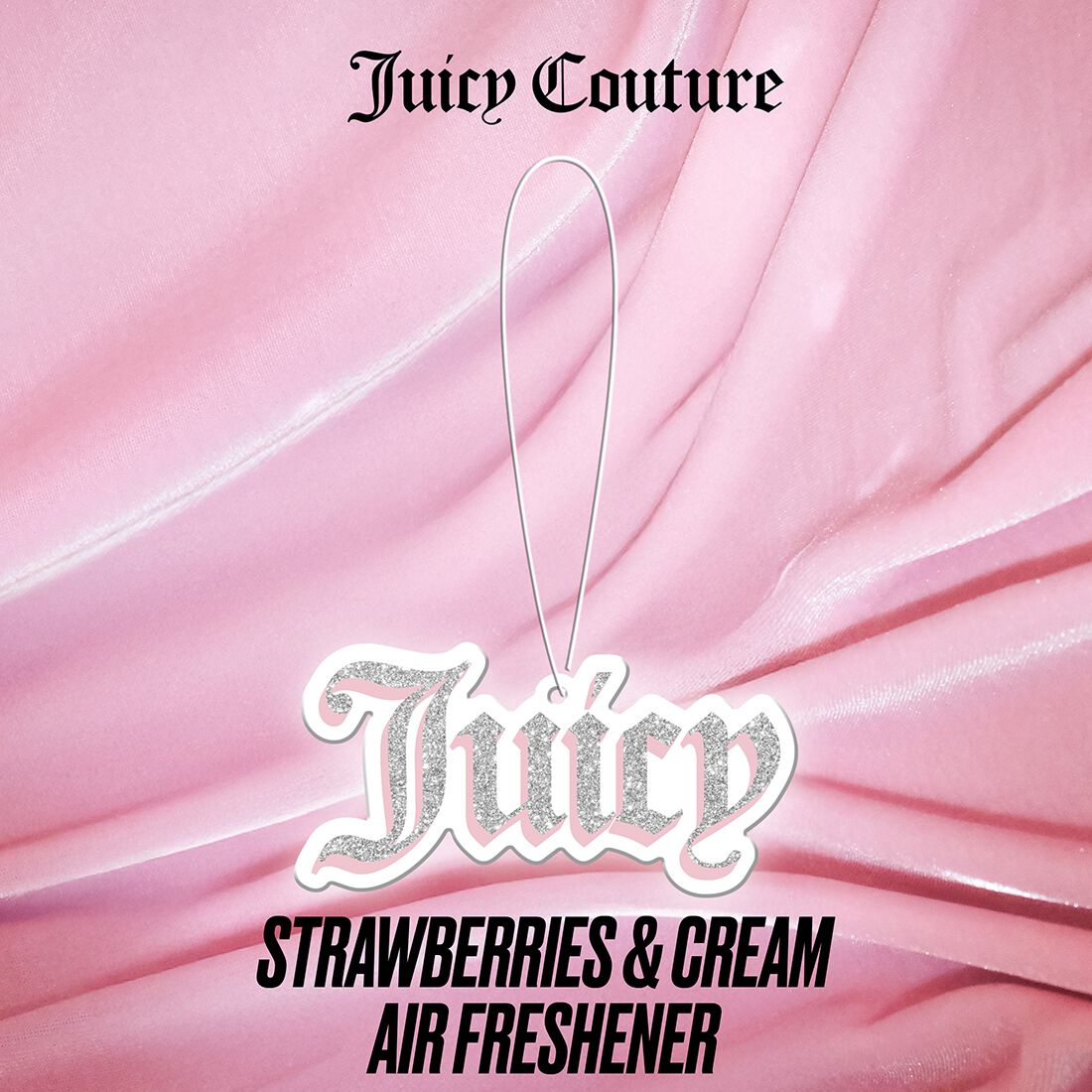 Juicy Couture Air Freshener - Glitter Logo Silver/Pink, , scanz_hi-res