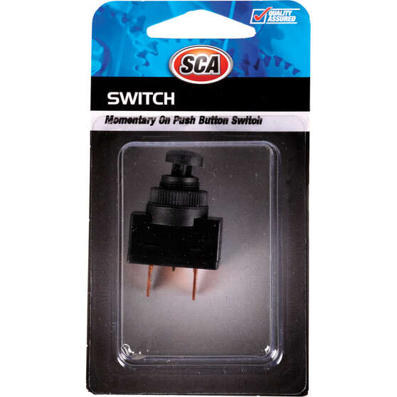 SCA Momentary Push Switch - 12/24V On, 12mm, , scanz_hi-res