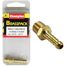 Champion Brass Pack Male Hose Barb HC15, 1/4" X 1/8", , scanz_hi-res