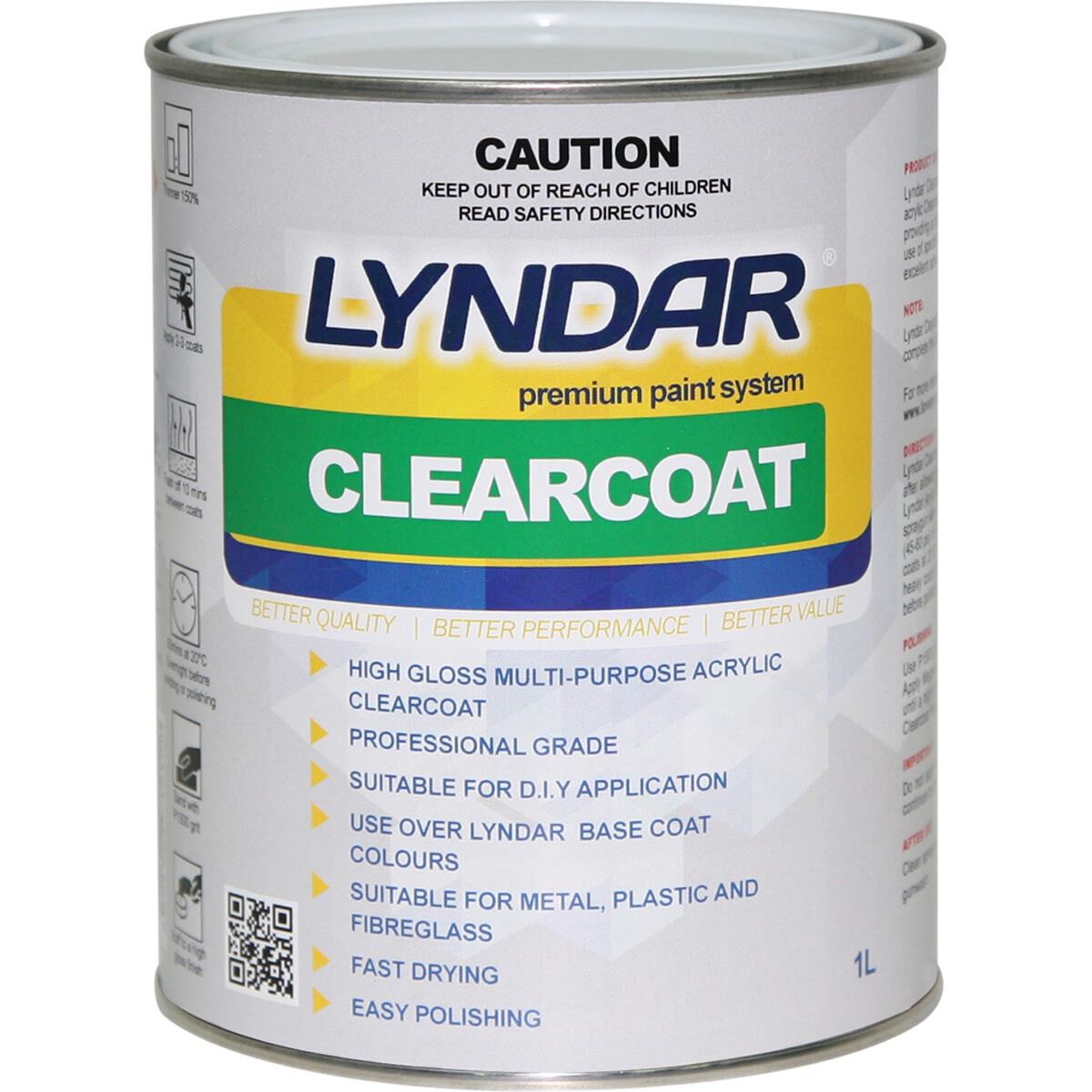 Lyndar Clearcoat - 1 Litre, , scanz_hi-res