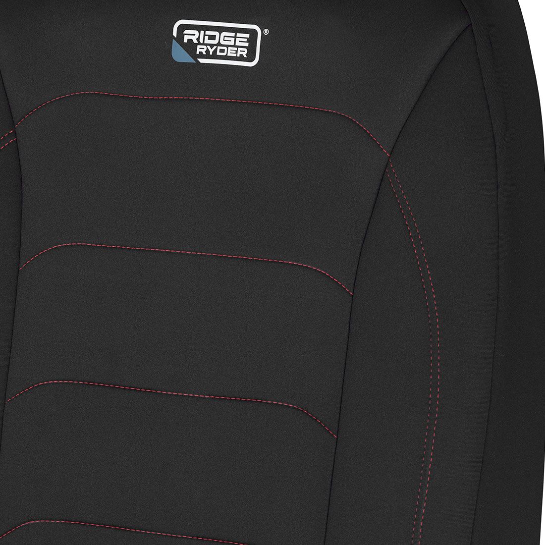 Ridge Ryder Neoprene Seat Covers Black/Red 30SAB, , scanz_hi-res