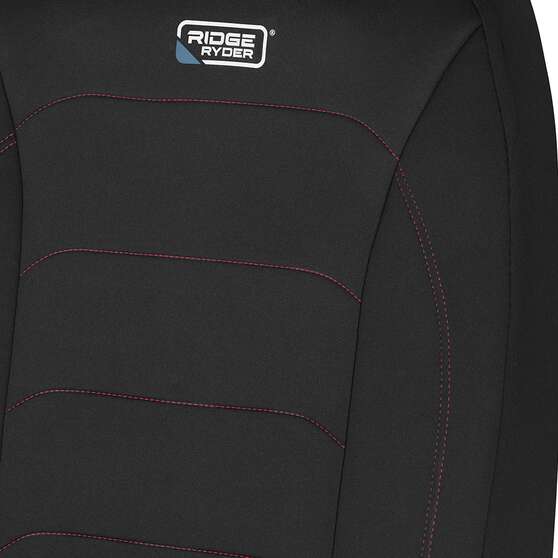 Ridge Ryder Neoprene Seat Covers Black/Red 30SAB, , scanz_hi-res