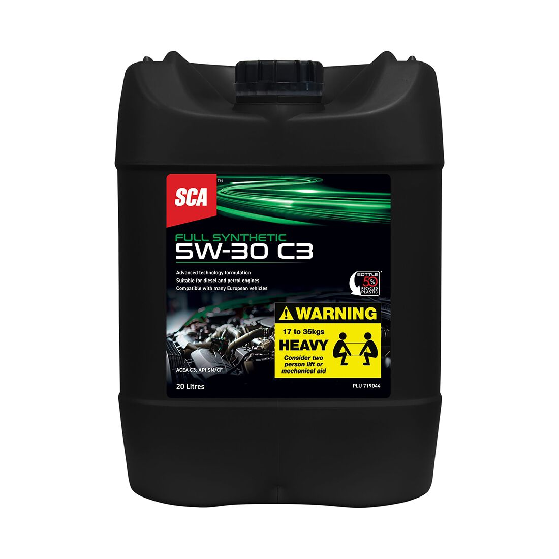 SCA Full Synthetic Engine Oil 5W-30 C3 20 Litre, , scanz_hi-res