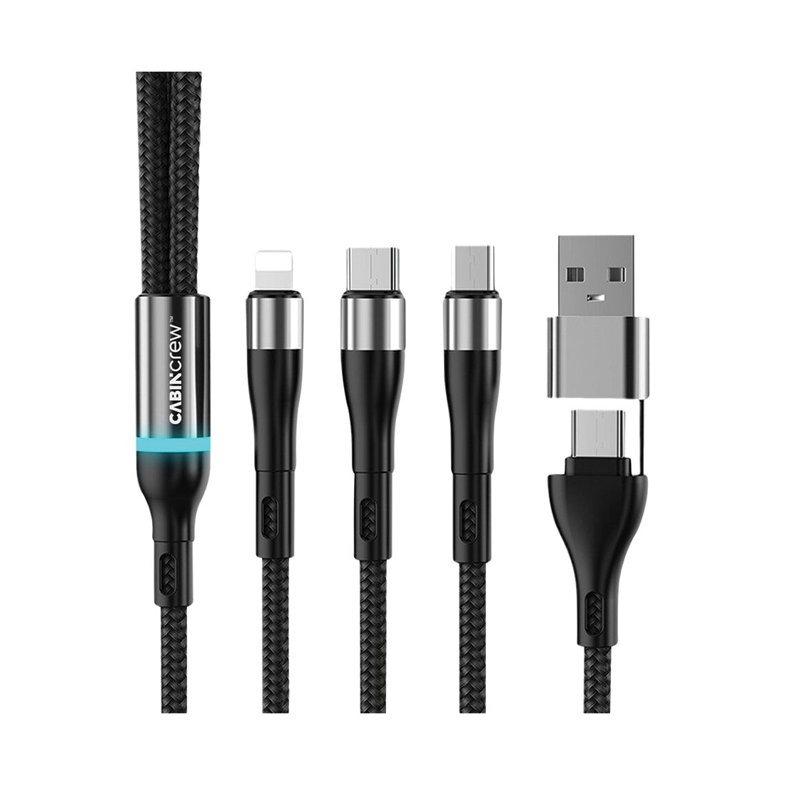 Cabin Crew Multi Lightning/USB-C/Micro USB Charging Cable, , scanz_hi-res