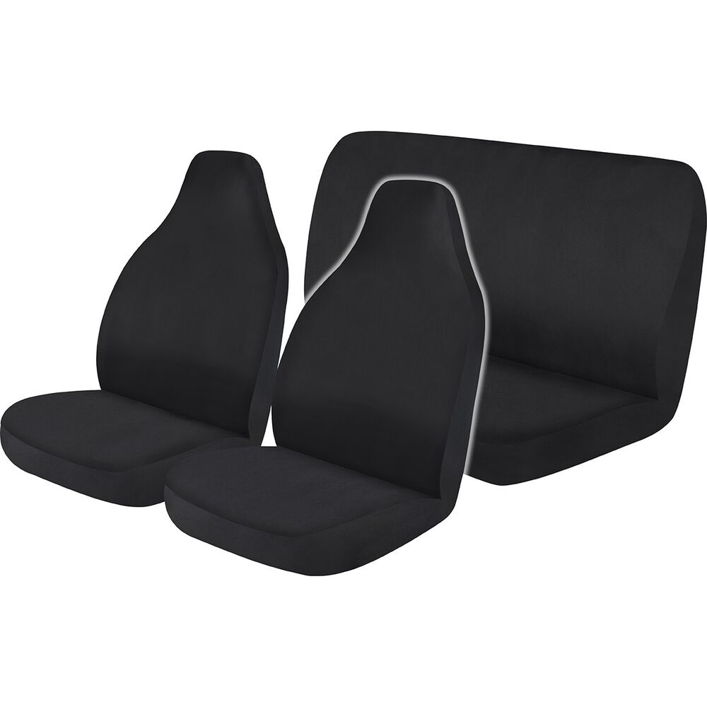 Best Buy Seat Cover Pack Black Builtin Headrests Airbag Compatible