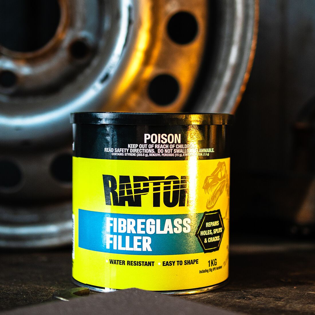 Raptor Fibreglass Filler 1KG, , scanz_hi-res