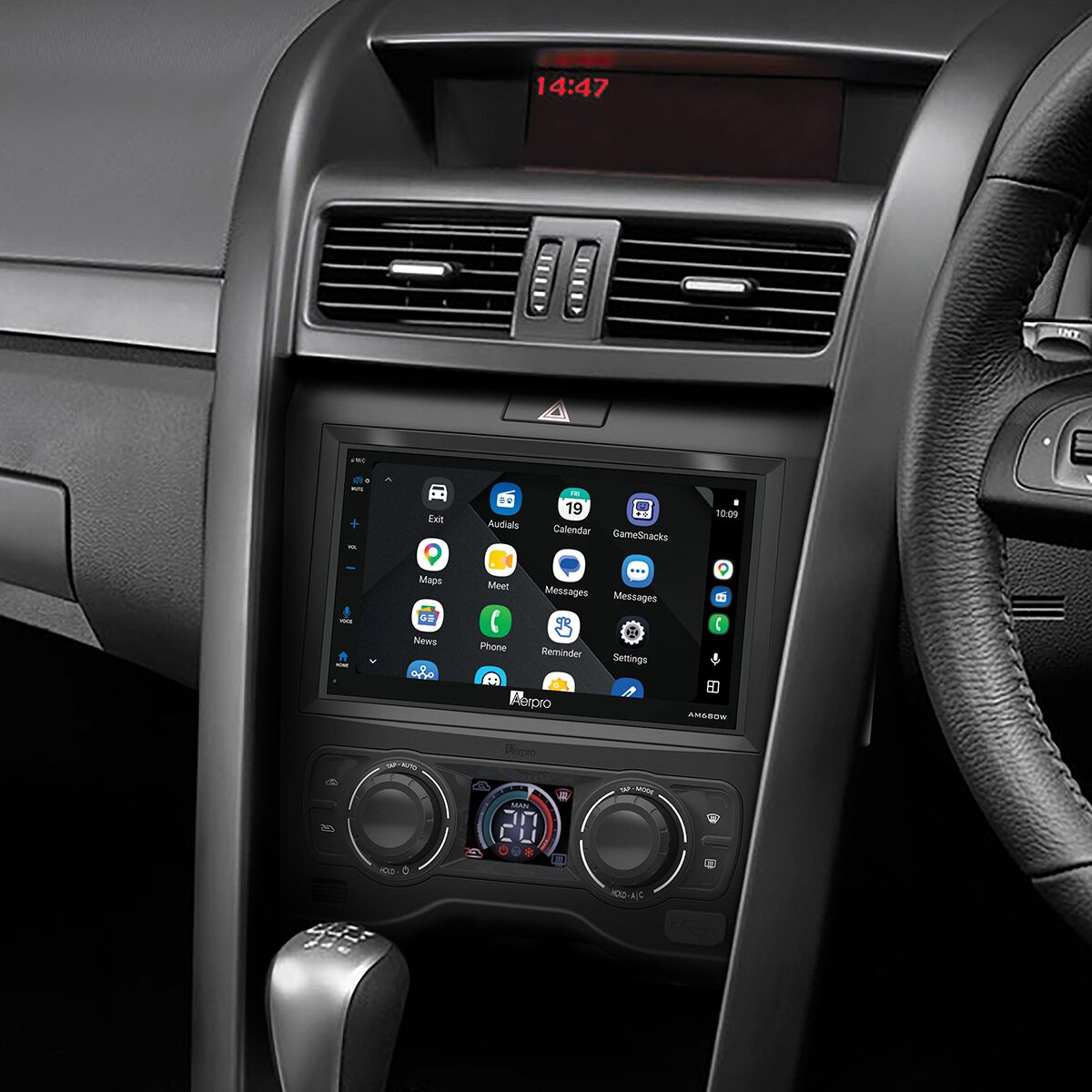 Aerpro 6.8" Double DIN Receiver Apple CarPlay Android Auto AM680W, , scanz_hi-res